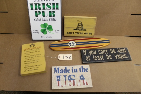 Wooden Signs 6 units