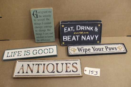 Wooden Signs 6 units