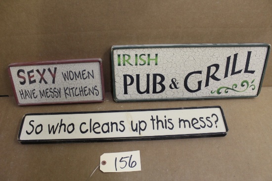 Wooden Signs 3 units