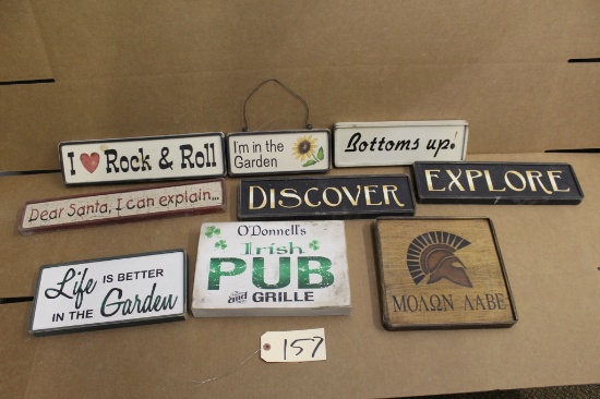 Wooden Signs 9 units
