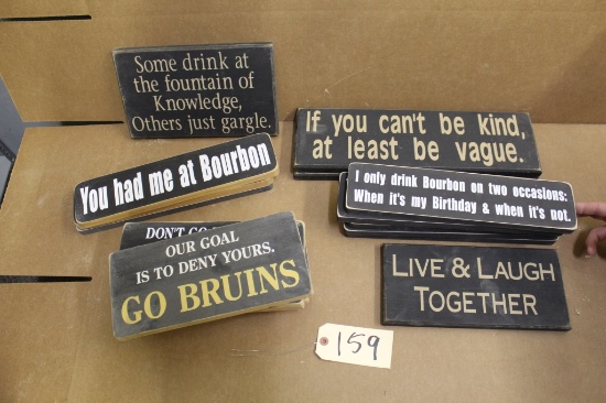 Wooden Signs 18 units