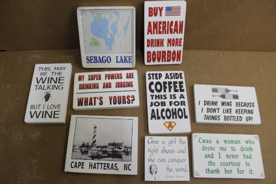 Wooden Signs 9 units
