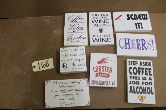Wooden Signs 10 units