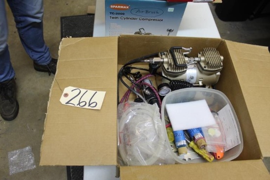 Sparmax Air Brush & Compressor all accesories included