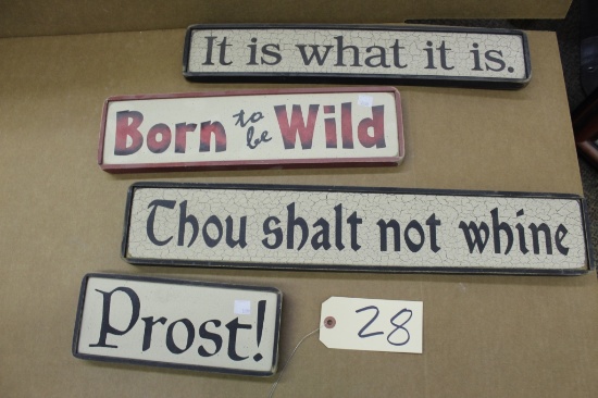Wooden Signs 4X the bid born to be wild