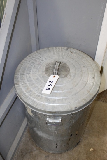 Metal Trash Can