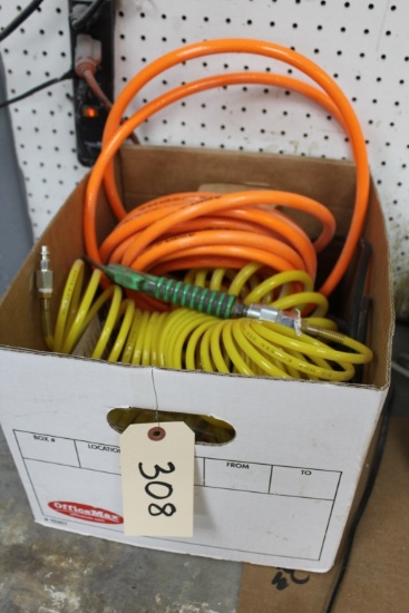 Box of Air Hose and Air nozzles