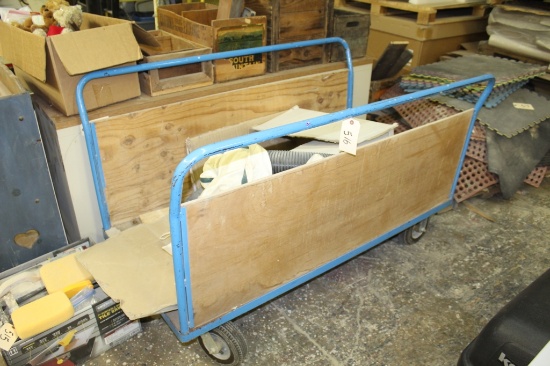 Material Cart on Pneumatic tires