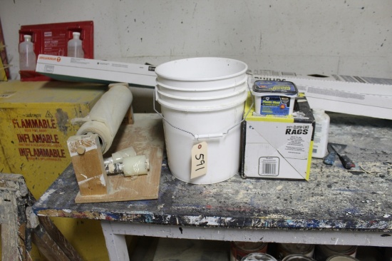 Shop Rags Wood Filler etc