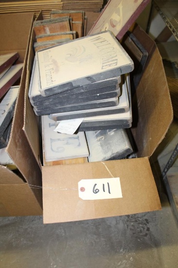 Box of Wooden Signs