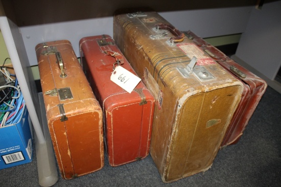 Vintage Suitcases 4X the bid 4 Units