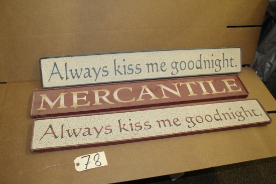 Wooden Signs 3X the bid