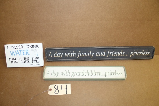 Wooden Signs 3 units
