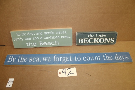 Wooden Signs 3 units