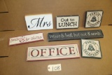 Wooden Signs 7 units
