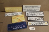 Wooden Signs 8 units