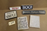 Wooden Signs 6 units