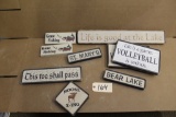 Wooden Signs 9 units