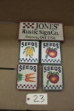 Wooden Signs 5X the bid Seeds