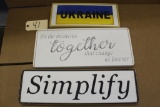 Wooden Signs 3X the bid Ukraine