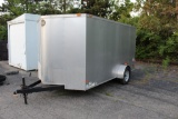 Wells Cargo Enclosed Trailer 6ft X 14ft  Side Entry and two doors in rear