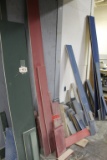 Misc Painted Wood Lot Green, Red, Blue
