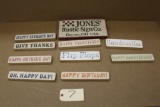Wooden Signs 10 units