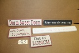Wooden Signs 1 lot