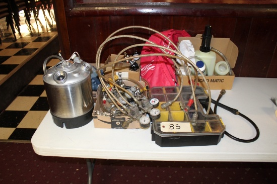 Kegco Draft Beer Keg Cleaning System Included entire kit and extra parts & accessories