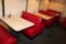 Restaurant Booths & Tables 3X the bid 3 tables 2 single side seats 2 double side seats