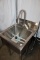 Trinity Stainless Sink Single Bay w/ faucet 22 X 24 X 35