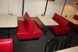 Restaurant Booths & Tables 3X the bid 3 Tables 2 Single side seats 2 double side seats