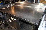Stainless Steel Table w/ storage 48 X 30 X 35 Nice Unit