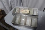 Stainless Condiment Servers Bar Servers 2X the bid