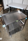 LakeSide Stainless Cart on Castors 24 X 16 X 32 bent handle