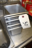 Stainless Bins 5X the bid 7 X 7 X 6