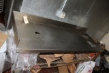 Stainless Top Table NSF shelving underneath 68 X 25 X 35