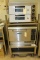 Stainless Stand on castors for commercial ovens 28 X 24