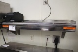 Stainless Shelf w/ Ticket Holder 36 X 13