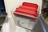 Measuring Tub w/ Lids lot of lids