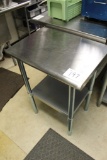 Stainless Table 24 X 18 X 34
