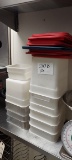 Plastic Bins W/ lids