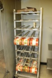 Full Can Rack on Castors
