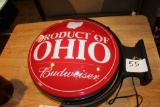 Budweiser Rotating Beer Sign Brand New Unit Lights up and rotated