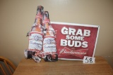 Budweiser Metal Beer Sign