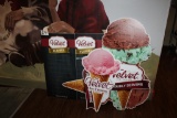 Velvet Ice Cream Signs