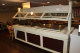 Lighted Buffet Bar 8ft long on castors