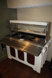 Galley Refrigerated Buffet Bar Lighted Unit Mobil Unit on Castors