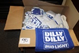 Box of Bud Light Towels Dilly Dilly