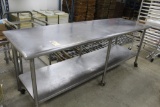 Stainless Table on Castors